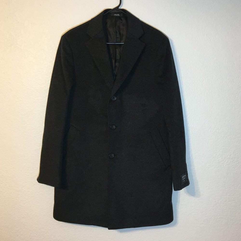 NORDSTROM MEN'S SHOP WOOL BLEND OVERCOAT